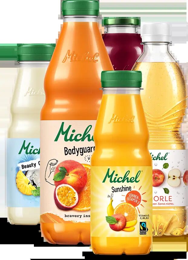 Fruchtsäfte und Fruchtnektare aus dem Michel Classic Sortiment