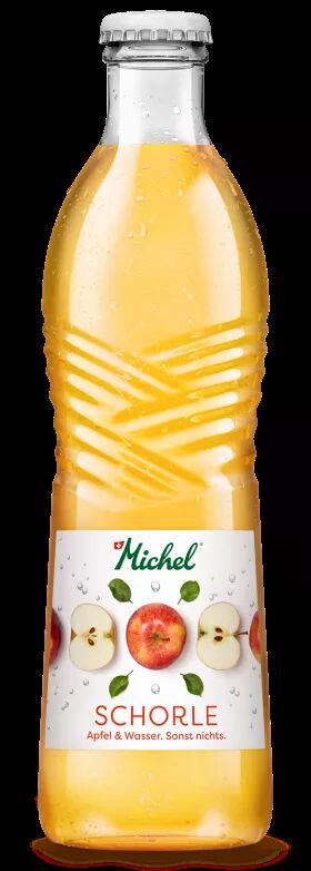 Michel Apfelschorle mit 60% reinem Apfelsaft