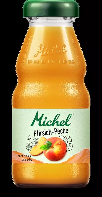 Michel nectar de pêche avec 50% de jus de fruits